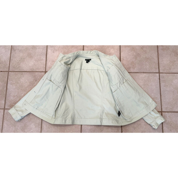 Ralph Lauren Jeans Co. Light Green Jean Jacket Women's Sz. Large - Button Up - Picture 7 of 10